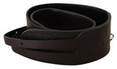 Costume National Dark Brown Leather Double Buckle Belt -   -  Costume National.